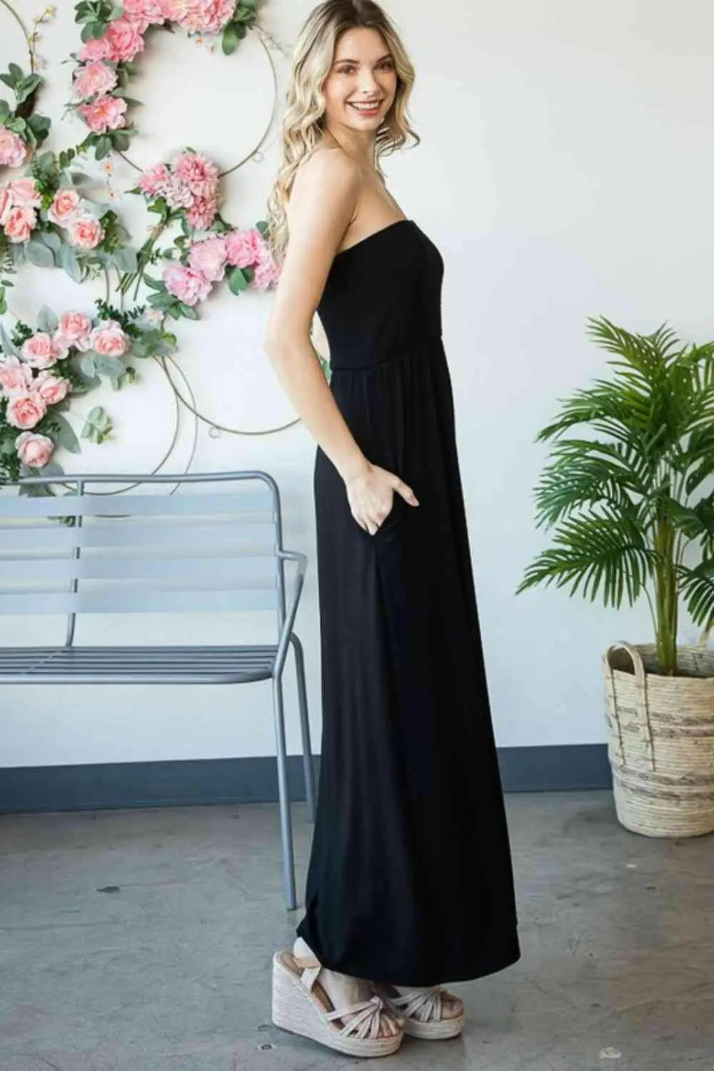 Heimish Full Size Strapless Maxi Dress.