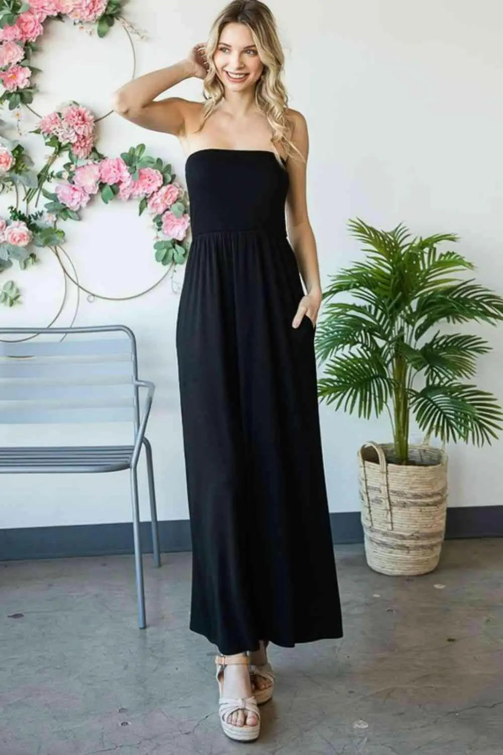 Heimish Full Size Strapless Maxi Dress.
