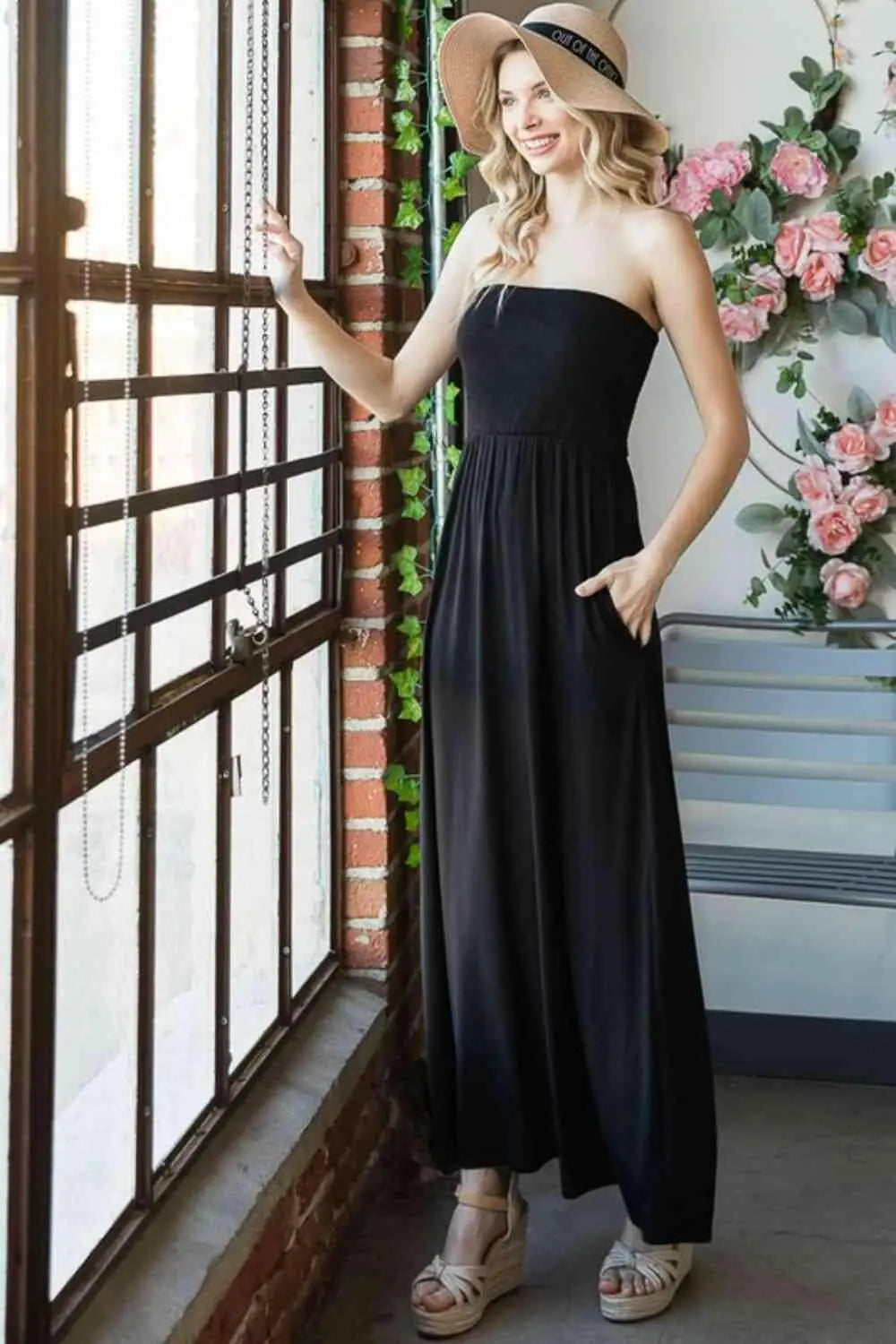 Heimish Full Size Strapless Maxi Dress.