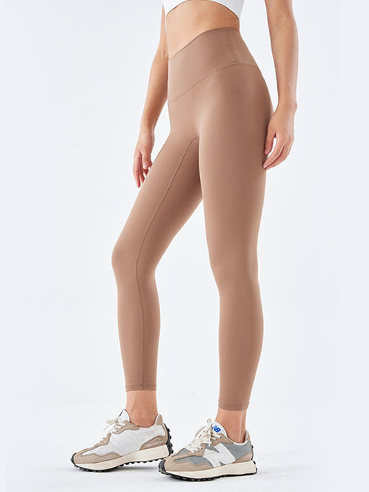 Wide Waistband Sports Leggings - Premium Leggings from Trendsi - Just $52.05! Shop now at Handbags Specialist Headquarter
