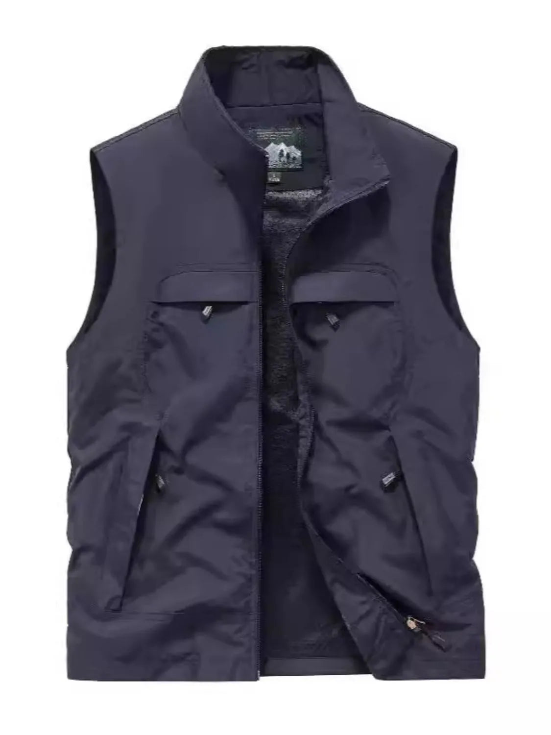 Men's Plus Size Zip Up Vest - Premium  from Trendsi - Just $41.78! Shop now at Handbags Specialist Headquarter