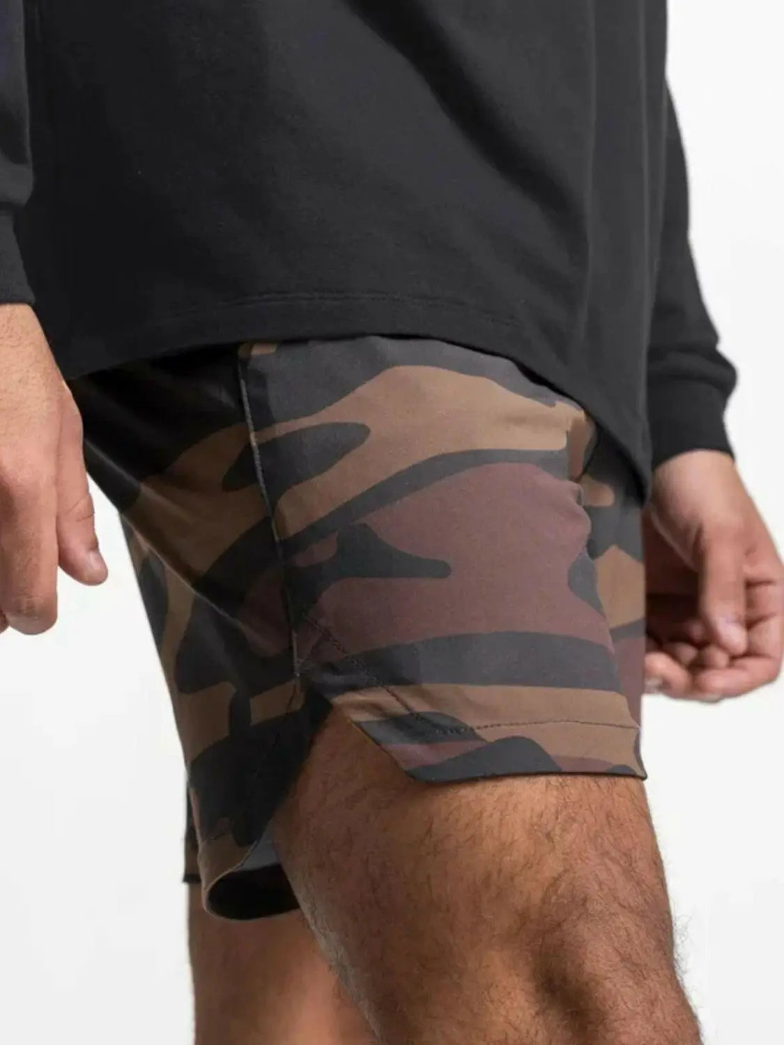 Men's Elastic Waist Active Shorts.