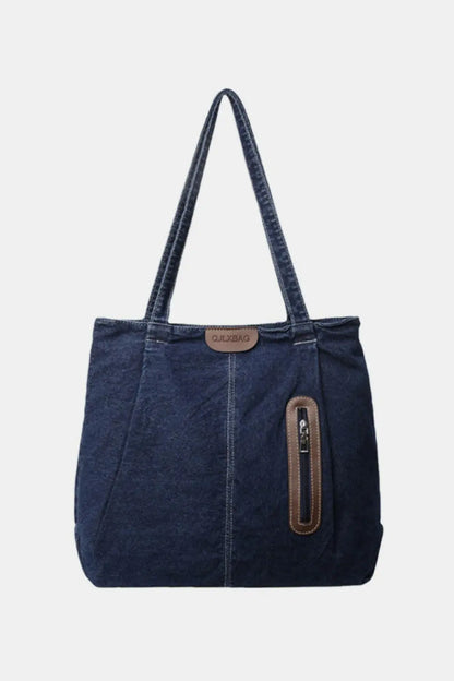 Medium Denim Tote Bag.