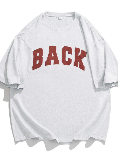 Men's Plus Size Letter Round Neck Half Sleeve T-Shirt - Premium Men's T Shirt from Trendsi - Just $28.76! Shop now at Handbags Specialist Headquarter