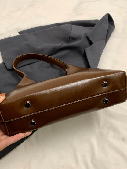 PU Leather Shoulder Bag.