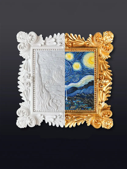 Relief Van Gogh's Starry Night DIY 3D Oil Painting Kit - Premium Sleepwear from Trendsi - Just $34.99! Shop now at Handbags Specialist Headquarter
