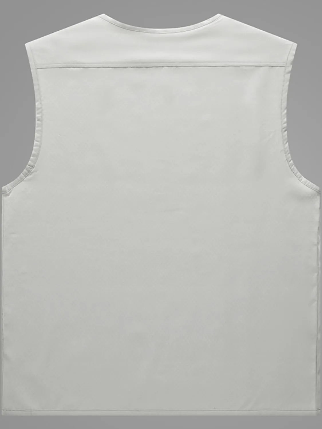 Men's Plus Size Zip Up V-Neck Vest - Premium Men's zip up vest from Trendsi - Just $43.42! Shop now at Handbags Specialist Headquarter