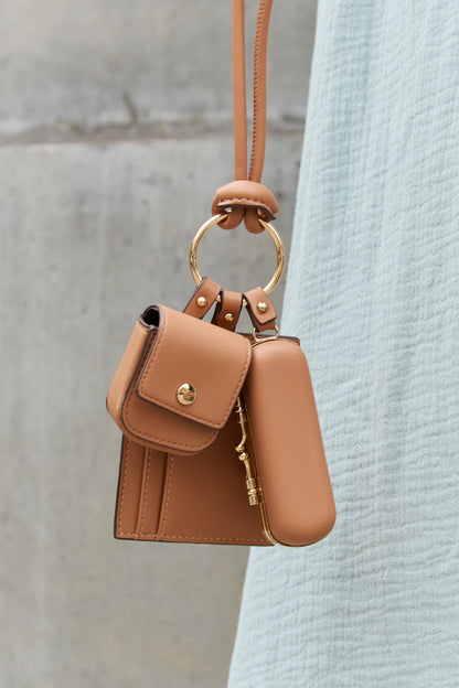 Nicole Lee USA Vegan Leather 3-Piece Lanyard Set - Premium Handbags from Trendsi - Just $59.99! Shop now at Handbags Specialist Headquarter