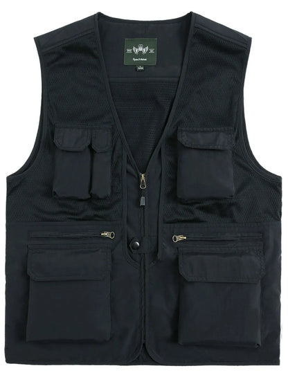 Men's Plus Size Zip Up Vest - Premium  from Trendsi - Just $49.92! Shop now at Handbags Specialist Headquarter