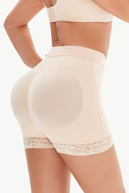 Full Size Pull-On Lace Trim Shaping Shorts - Premium Bottoms from Trendsi - Just $27! Shop now at Handbags Specialist Headquarter