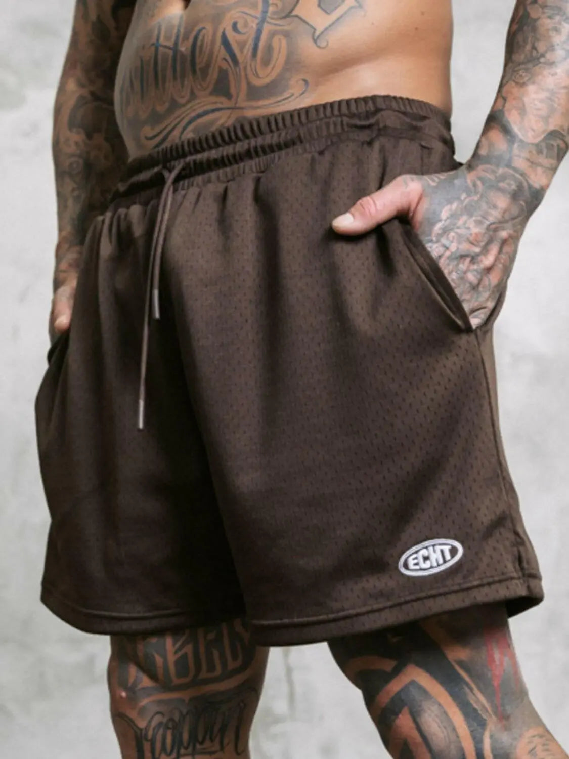 Men's Plus Size Drawstring Breathable Active Shorts.