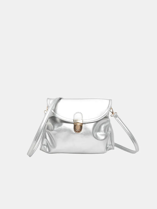 PU Leather Adjustable Strap Crossbody Bag - Premium Crossbody Bag from Trendsi - Just $18.99! Shop now at Handbags Specialist Headquarter