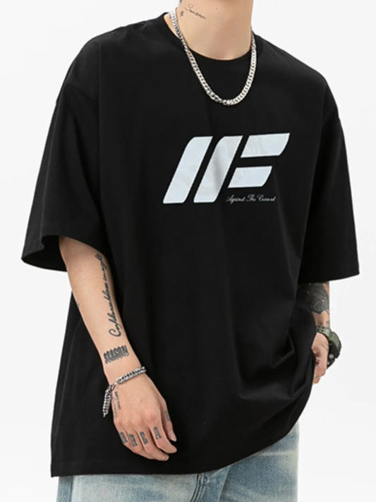 Men's Plus Size Round Neck Half Sleeve T-Shirt - Premium Men's T Shirt from Trendsi - Just $26.12! Shop now at Handbags Specialist Headquarter