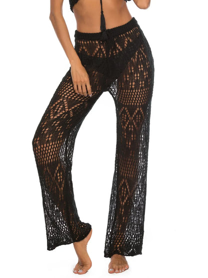 Cutout Straight Swim Pants - Premium Bottoms from Trendsi - Just $25! Shop now at Handbags Specialist Headquarter