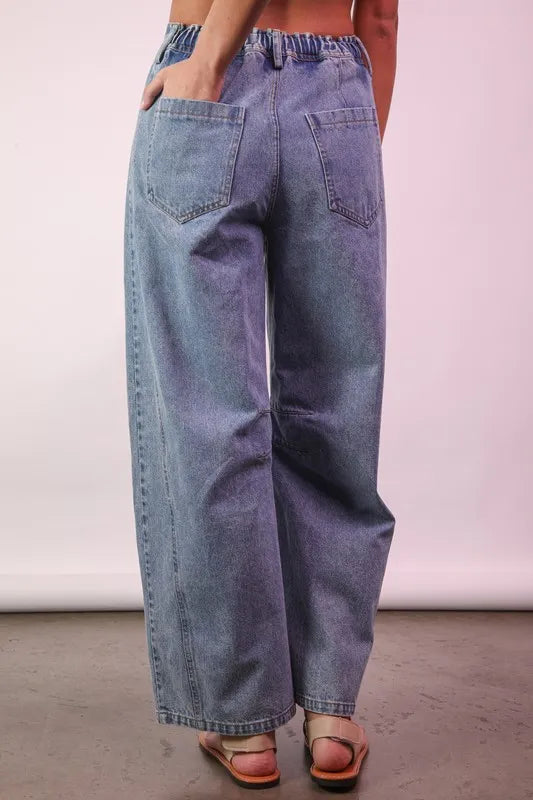 VERY J Wide Leg Comfy Jeans - Premium Women / Jeans & Denim from Trendsi - Just $46.64! Shop now at Handbags Specialist Headquarter
