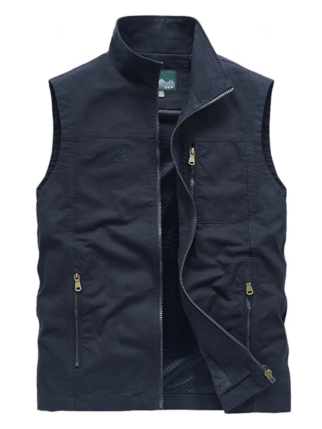 Men's Plus Size Zip Up Vest - Premium  from Trendsi - Just $44.62! Shop now at Handbags Specialist Headquarter