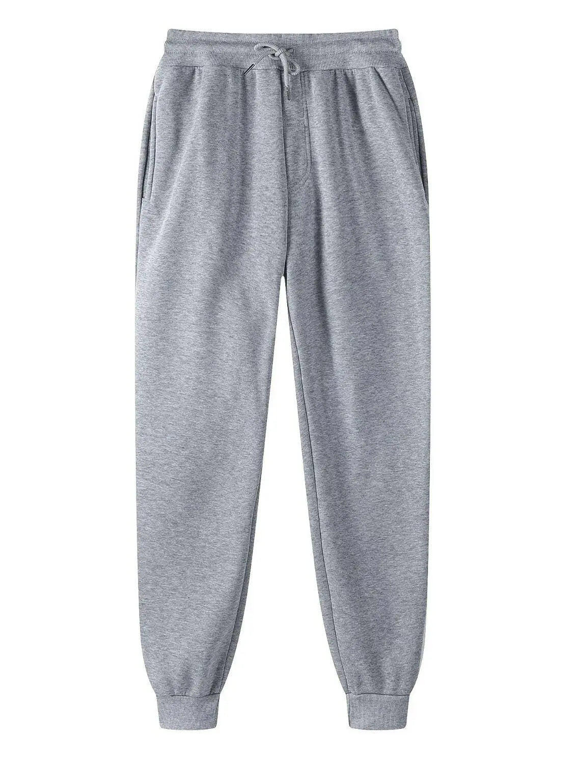 Men's Full Size Drawstring Jogger Pants with Pockets Plus Size.
