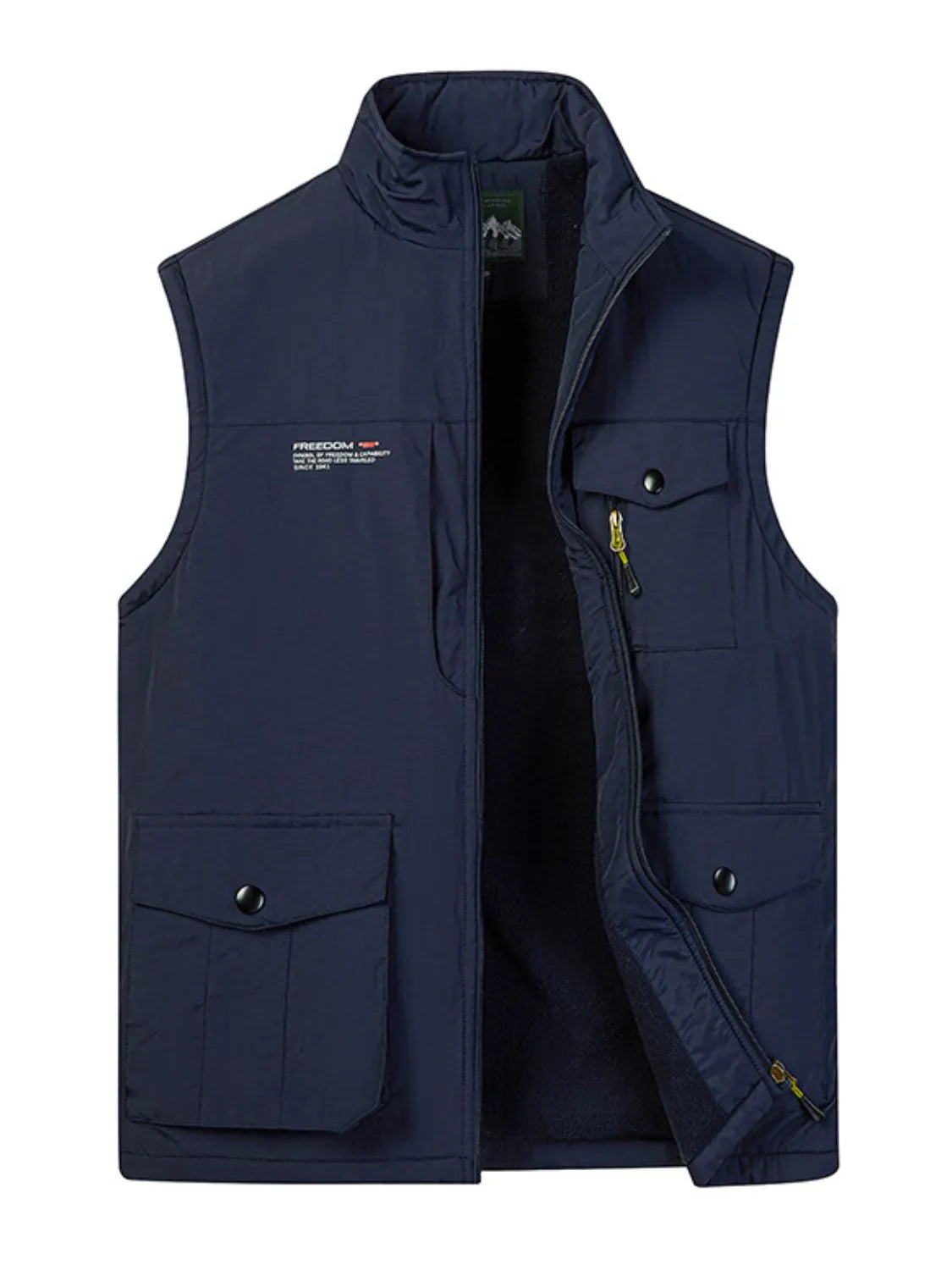 Men's Plus Size Zip Up Vest - Premium  from Trendsi - Just $52.70! Shop now at Handbags Specialist Headquarter