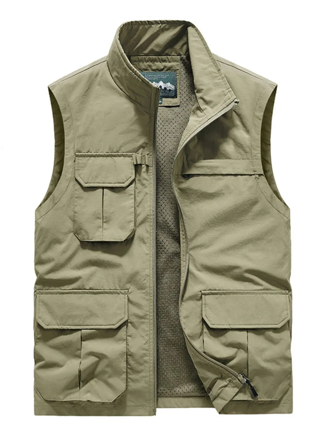 Men's Plus Size Zip Up Vest - Premium  from Trendsi - Just $48.68! Shop now at Handbags Specialist Headquarter