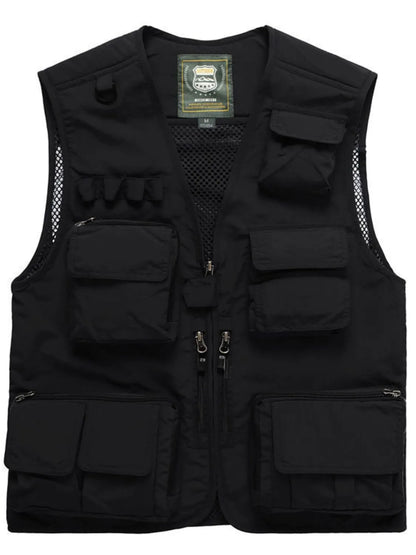 Men's Full Size Mesh  Zip Up Vest Plus Size - Premium  from Trendsi - Just $46.12! Shop now at Handbags Specialist Headquarter