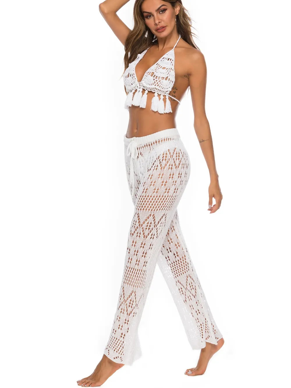 Cutout Straight Swim Pants - Premium Bottoms from Trendsi - Just $25! Shop now at Handbags Specialist Headquarter