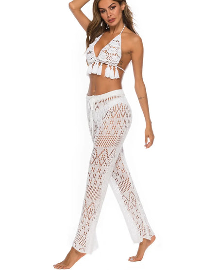 Cutout Straight Swim Pants - Premium Bottoms from Trendsi - Just $25! Shop now at Handbags Specialist Headquarter