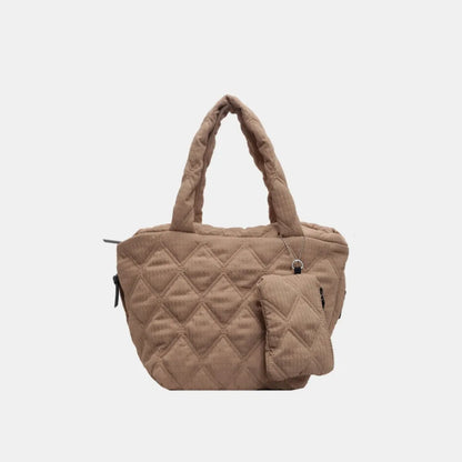 Polyester Medium Tote Bag - Premium Tote Bag from Trendsi - Just $32.99! Shop now at Handbags Specialist Headquarter