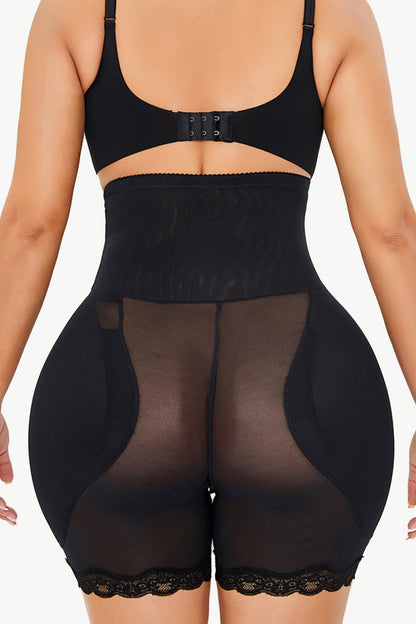 Full Size Lace Trim Pull-On Lifting Shaping Shorts - Premium Bottoms from Trendsi - Just $37! Shop now at Handbags Specialist Headquarter