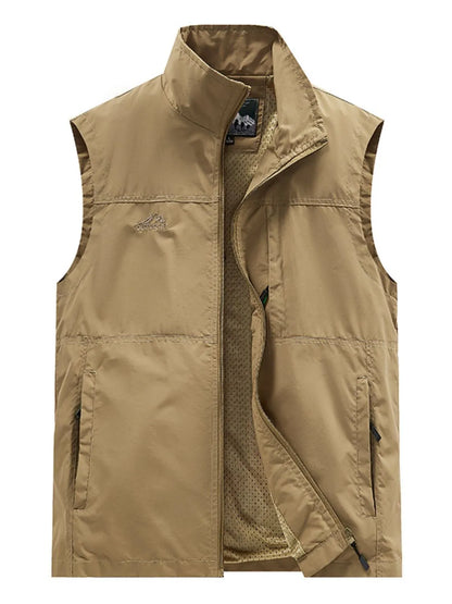 Men's Plus Size Zip Up Vest - Premium  from Trendsi - Just $41.96! Shop now at Handbags Specialist Headquarter