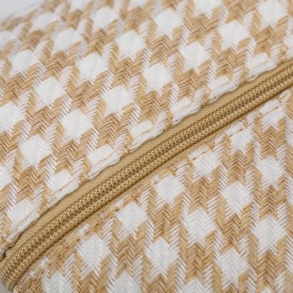 Houndstooth Canvas Travel Bag - Premium travel-bag from Trendsi - Just $44.99! Shop now at Handbags Specialist Headquarter