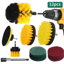 12pcs Electric Drill Brush Head '\\\ Household Universal Tools Floor Tile Polishing Kitchen Bathroom Car Wash Descaling Set - Premium  from eprolo - Just $19.99! Shop now at Handbags Specialist Headquarter