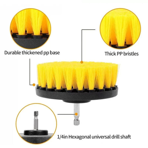 12pcs Electric Drill Brush Head '\\\ Household Universal Tools Floor Tile Polishing Kitchen Bathroom Car Wash Descaling Set - Premium  from eprolo - Just $19.99! Shop now at Handbags Specialist Headquarter