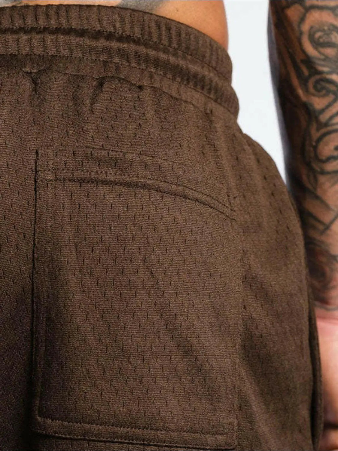 Men's Plus Size Drawstring Breathable Active Shorts.