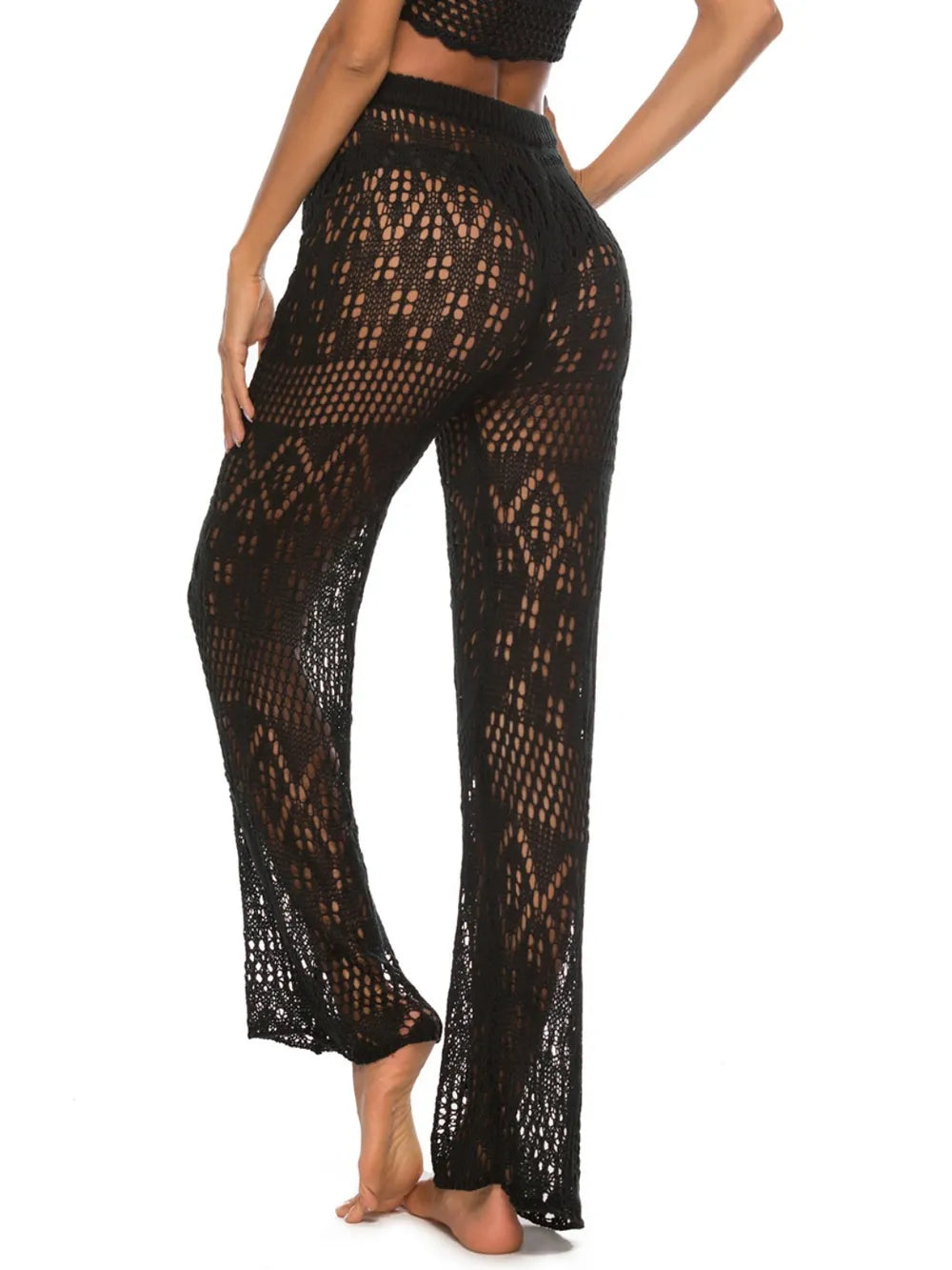 Cutout Straight Swim Pants - Premium Bottoms from Trendsi - Just $25! Shop now at Handbags Specialist Headquarter