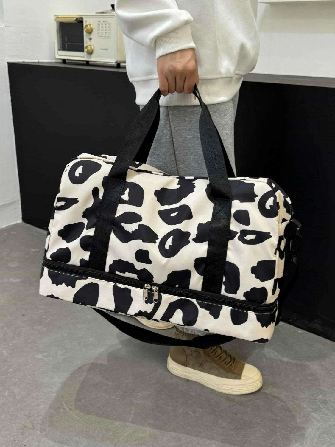 Oxford Cloth Leopard Travel Bag - Premium Luggage Travel Bags from Trendsi - Just $32.99! Shop now at Handbags Specialist Headquarter