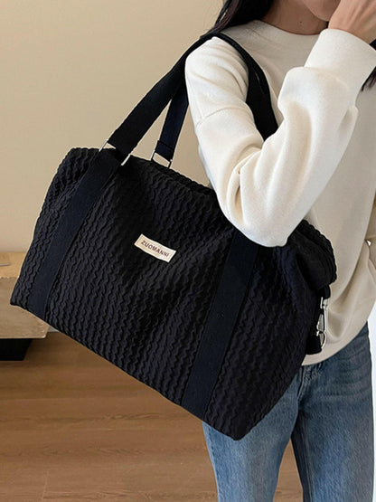 Texture Oxford Cloth Travel Bag - Premium Luggage Travel Bags from Trendsi - Just $36.99! Shop now at Handbags Specialist Headquarter