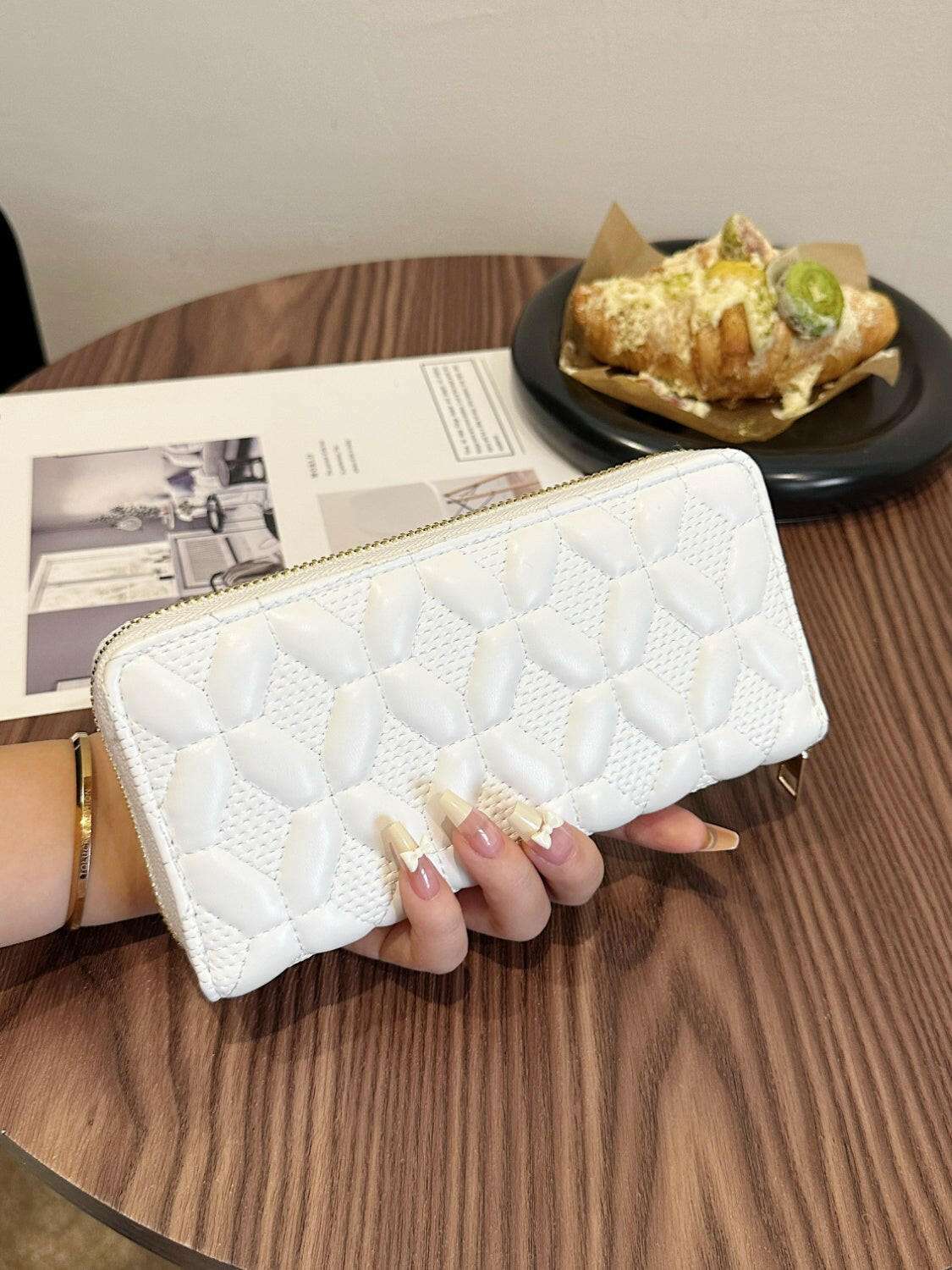 PU Leather Solid Color Wallet - Premium Wallets from Trendsi - Just $15.94! Shop now at Handbags Specialist Headquarter