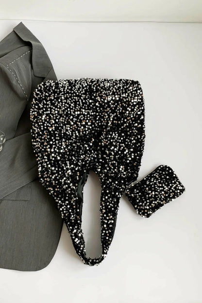 Sequin Polyester Handbag.