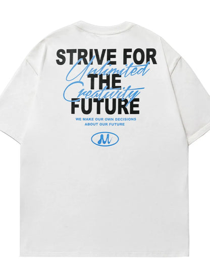 Men's Plus Size Letter Graphic Round Neck Half Sleeve T-Shirt - Premium Men's T Shirt from Trendsi - Just $27.88! Shop now at Handbags Specialist Headquarter