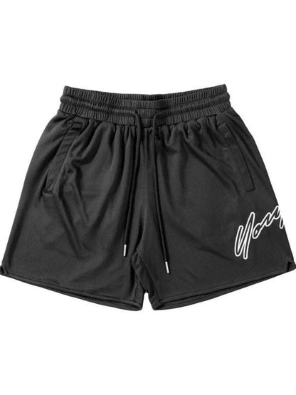 Men's Plus Size Drawstring Shorts.