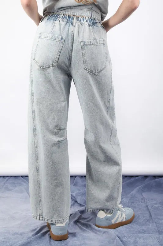 VERY J Wide Leg Comfy Jeans - Premium Women / Jeans & Denim from Trendsi - Just $46.64! Shop now at Handbags Specialist Headquarter