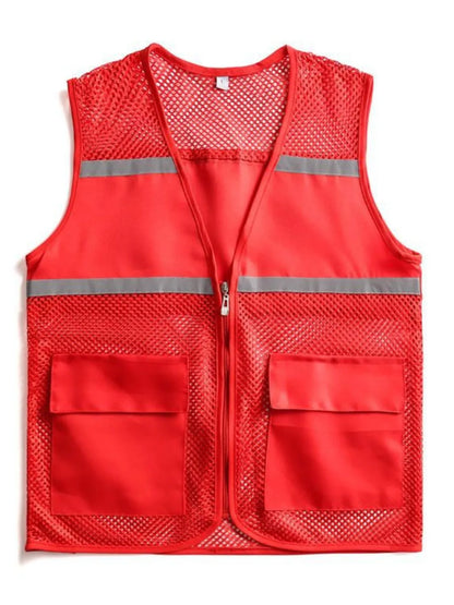 Men's Plus Size Mesh Zip Up Vest - Premium  from Trendsi - Just $36.66! Shop now at Handbags Specialist Headquarter