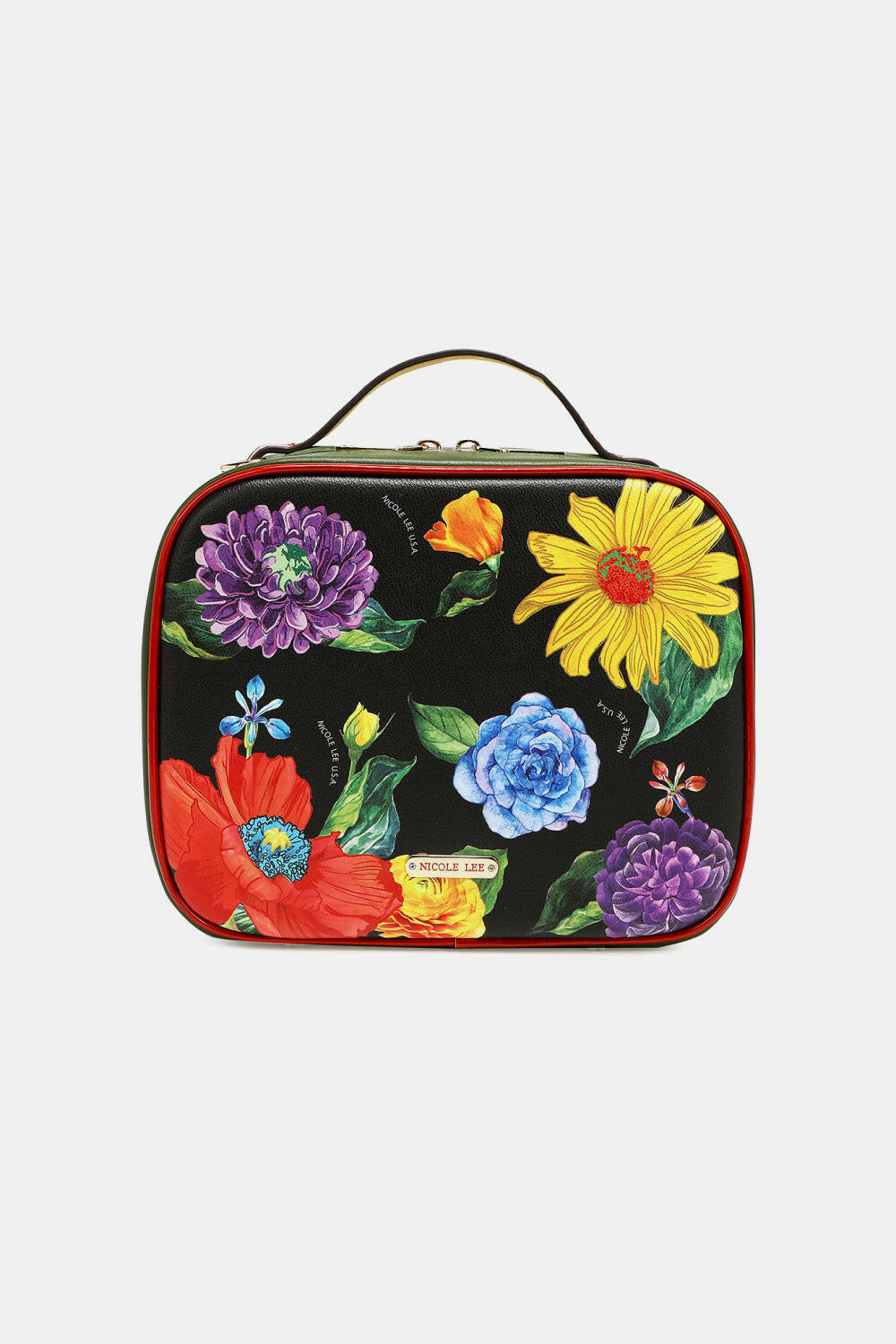Nicole Lee USA Printed Handbag with Three Pouches.