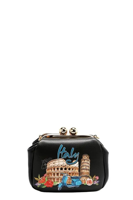 Nicole Lee USA Kiss-Lock Crossbody Mini Bag - Premium Crossbody Bag from Trendsi - Just $41.99! Shop now at Handbags Specialist Headquarter