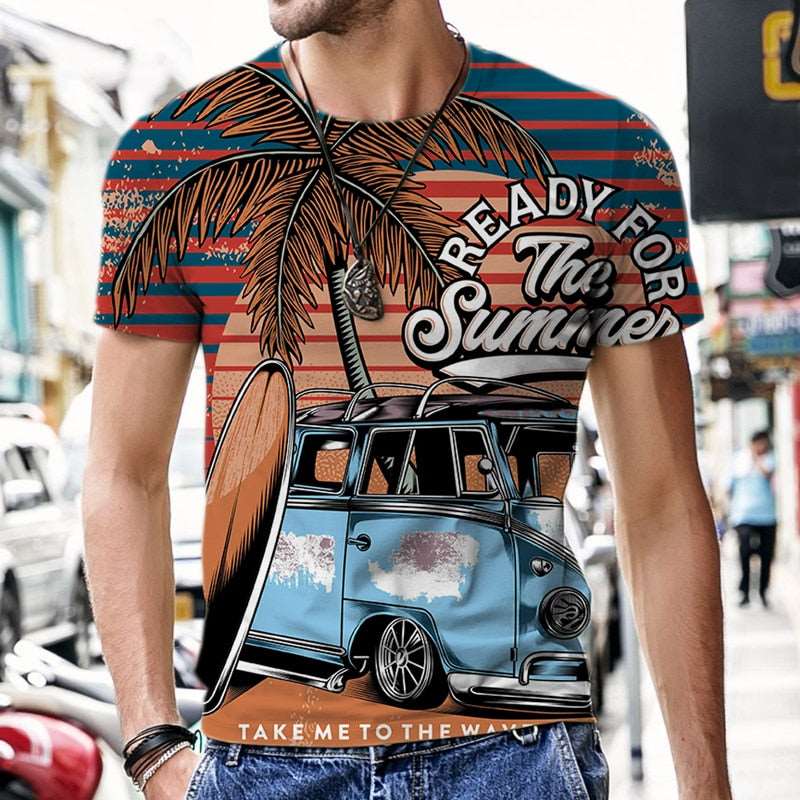 2023 New Men's T-shirt Retro Car Print Design Harajuku Casual Wear Short Sleeve Luxury Fashion O-Neck Loose Street T-shirt - Premium Men T-shirt from Shop1102824907 Store - Just $26.99! Shop now at Handbags Specialist Headquarter