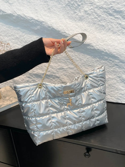 Bubble Texture Tote Bag - Premium Tote Bag from Trendsi - Just $39.99! Shop now at Handbags Specialist Headquarter