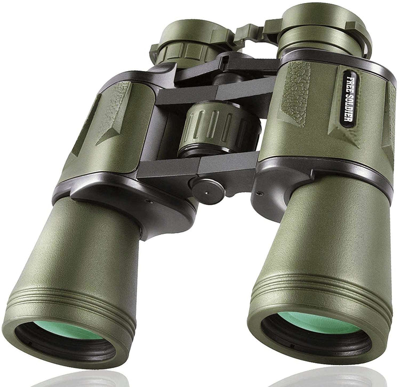 20X50 Military Binoculars for Adults with Smartphone Adapter - Compact Waterproof Tactical Binoculars for Bird Watching Hunting Hiking Concert Travel Theater with BAK4 Prism FMC Lens, Mud - Premium  from FREE SOLDIER OPTICS - Just $77.89! Shop now at Handbags Specialist Headquarter