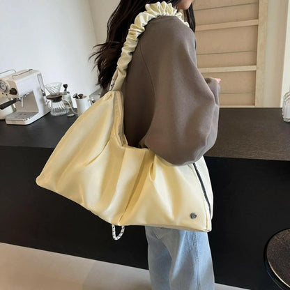 Ruched Large Tote Bag.