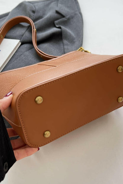 PU Leather Shoulder Bag.