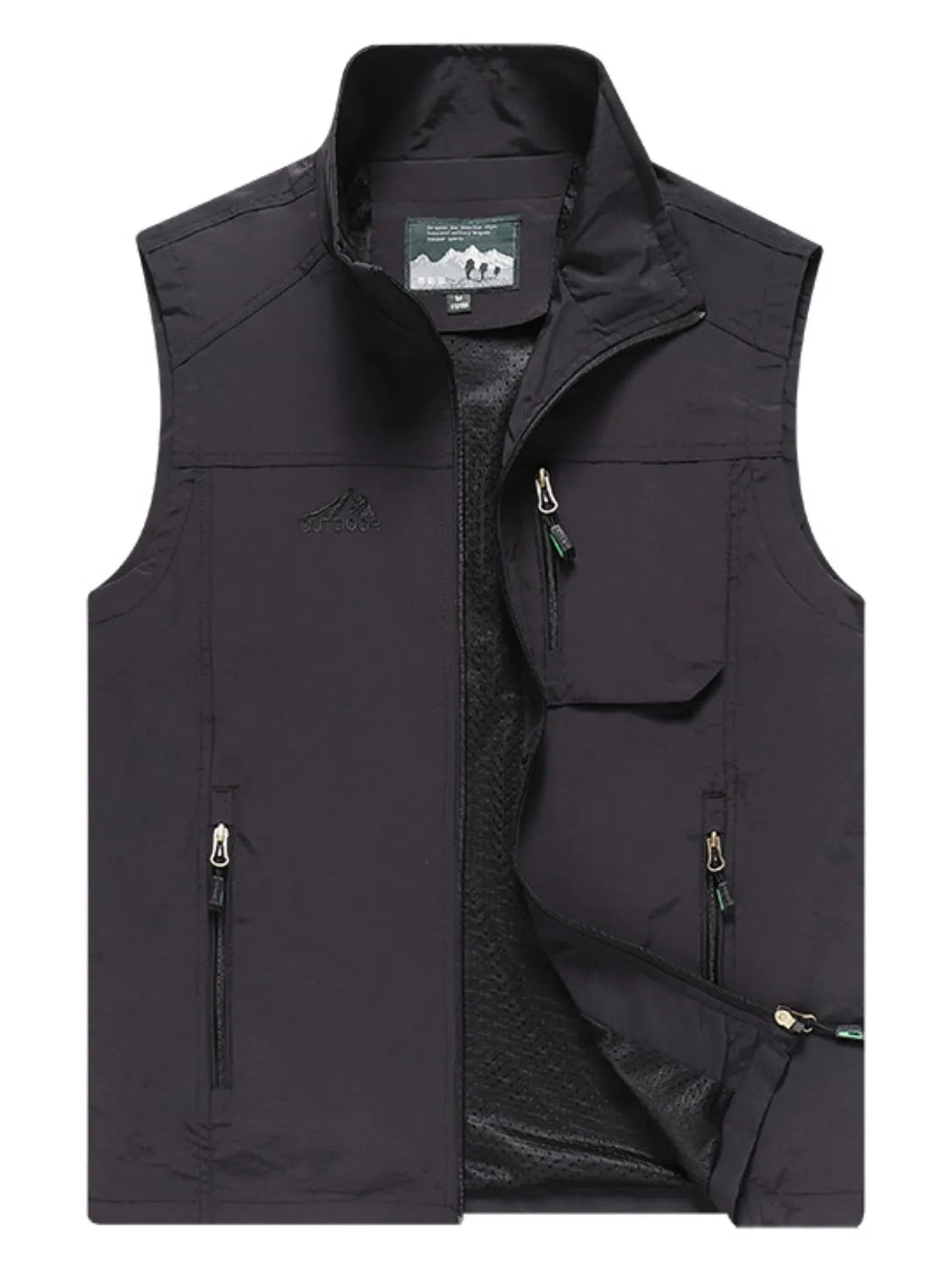 Men's Plus Size Zip Up Vest - Premium  from Trendsi - Just $44.40! Shop now at Handbags Specialist Headquarter